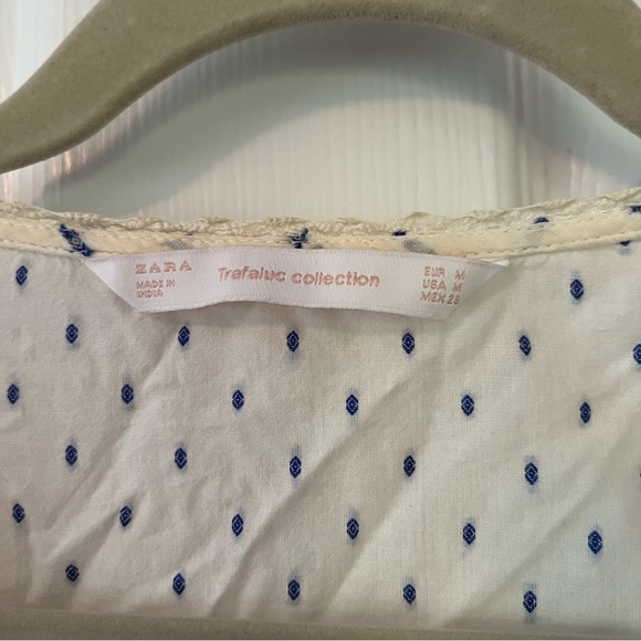 Zara blue and white blouse - Picture 7 of 7